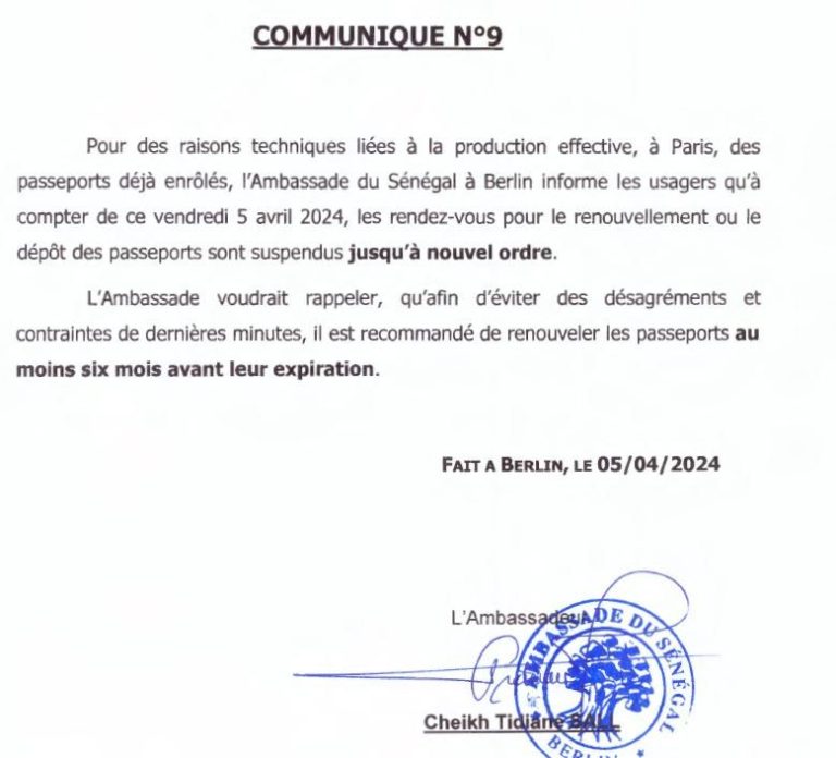 Message de félicitations de l'Ambassade après l'élection présidentielle