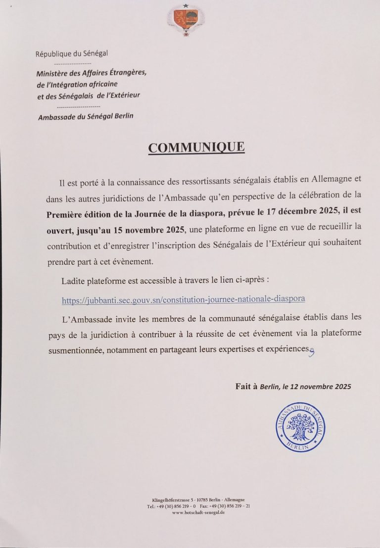 Appel à contribution Journée nationale de la diaspora